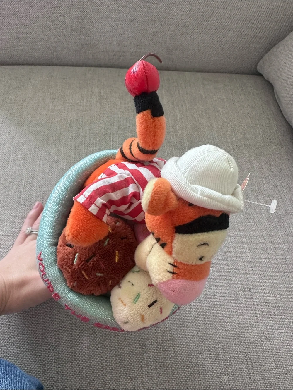 Disney Store Retired Sweet Shoppe You’re The Sprinkles In My Life” Tigger Sundae